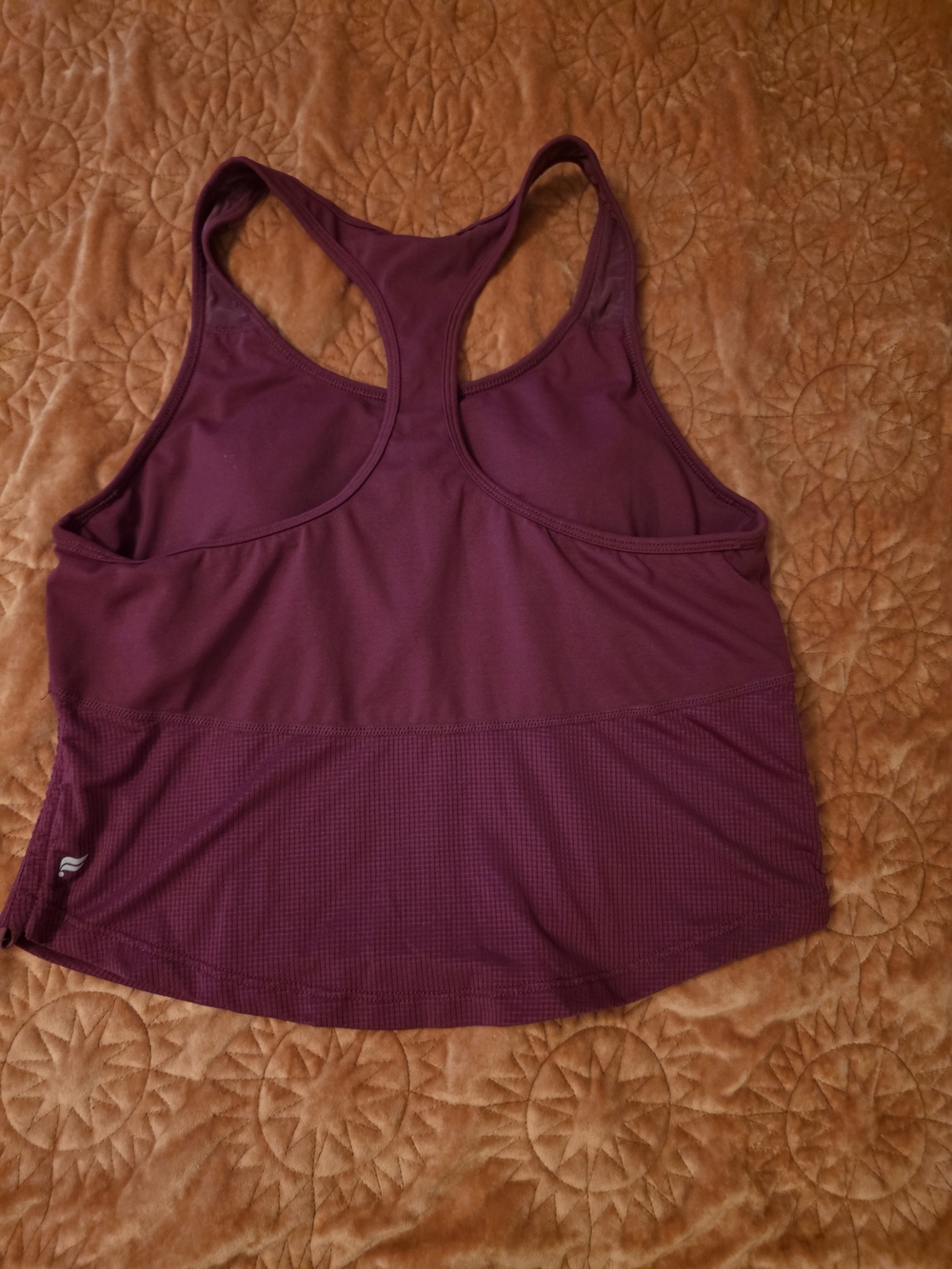 Fabletics Maroon Racerback Sports Tank - Picture 5 of 5